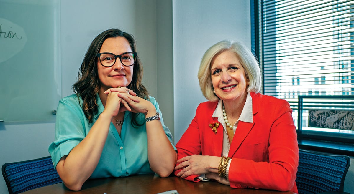 Dr. Angela Christie and Catherine Neiner from GSU